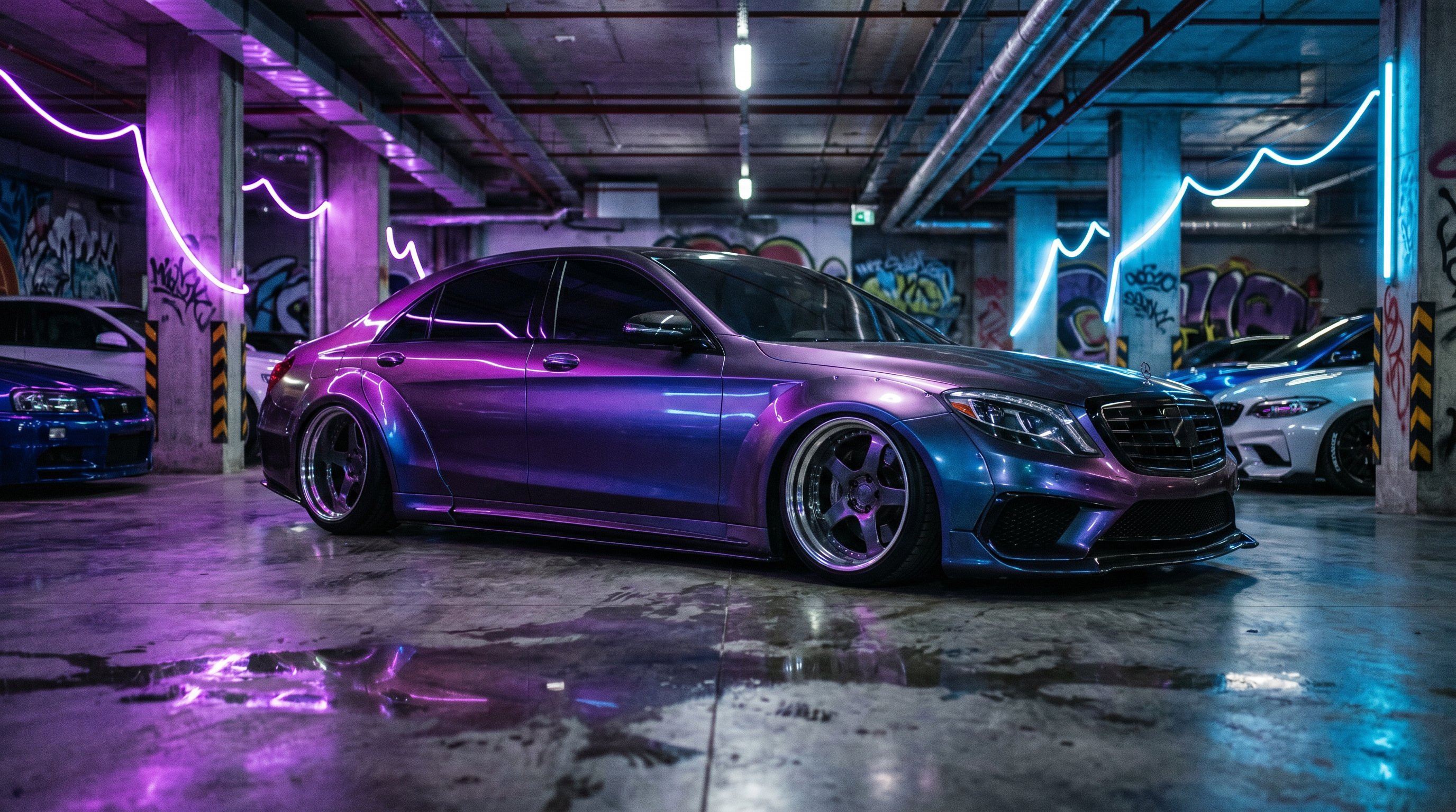 海角轿车改装视频：宽体套件安装